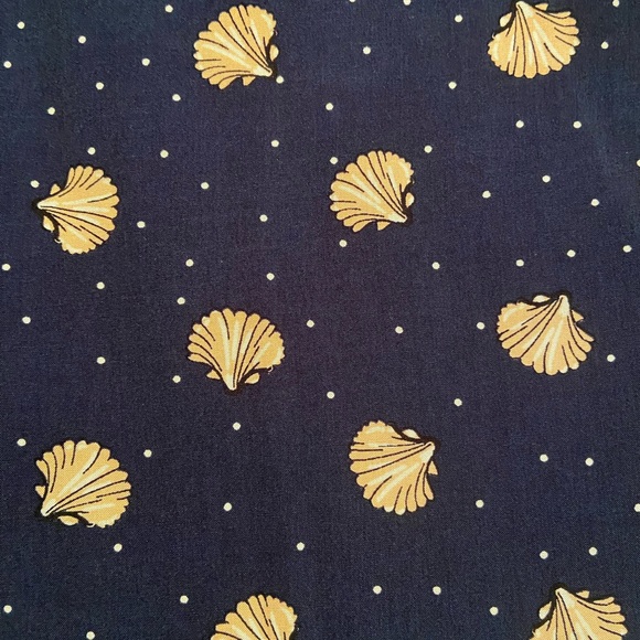 Joanie Navy Shells and Polka Dot Wrap Dress US 12 UK 16 Savannah Outer Space - Picture 4 of 5